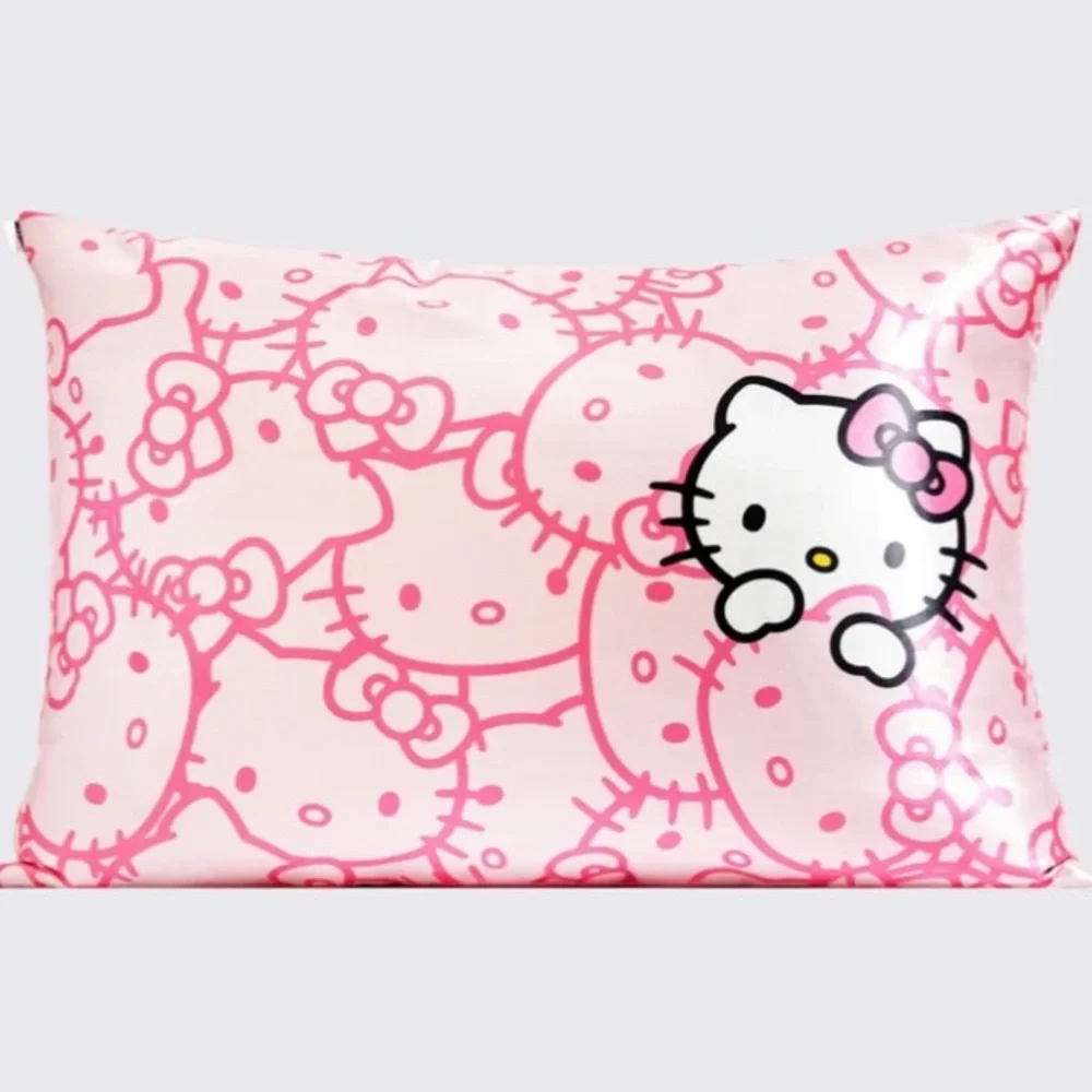 Hello Kitty x Kitsch Satin Pillowcase & Pillow Scrunchie 2pc Set